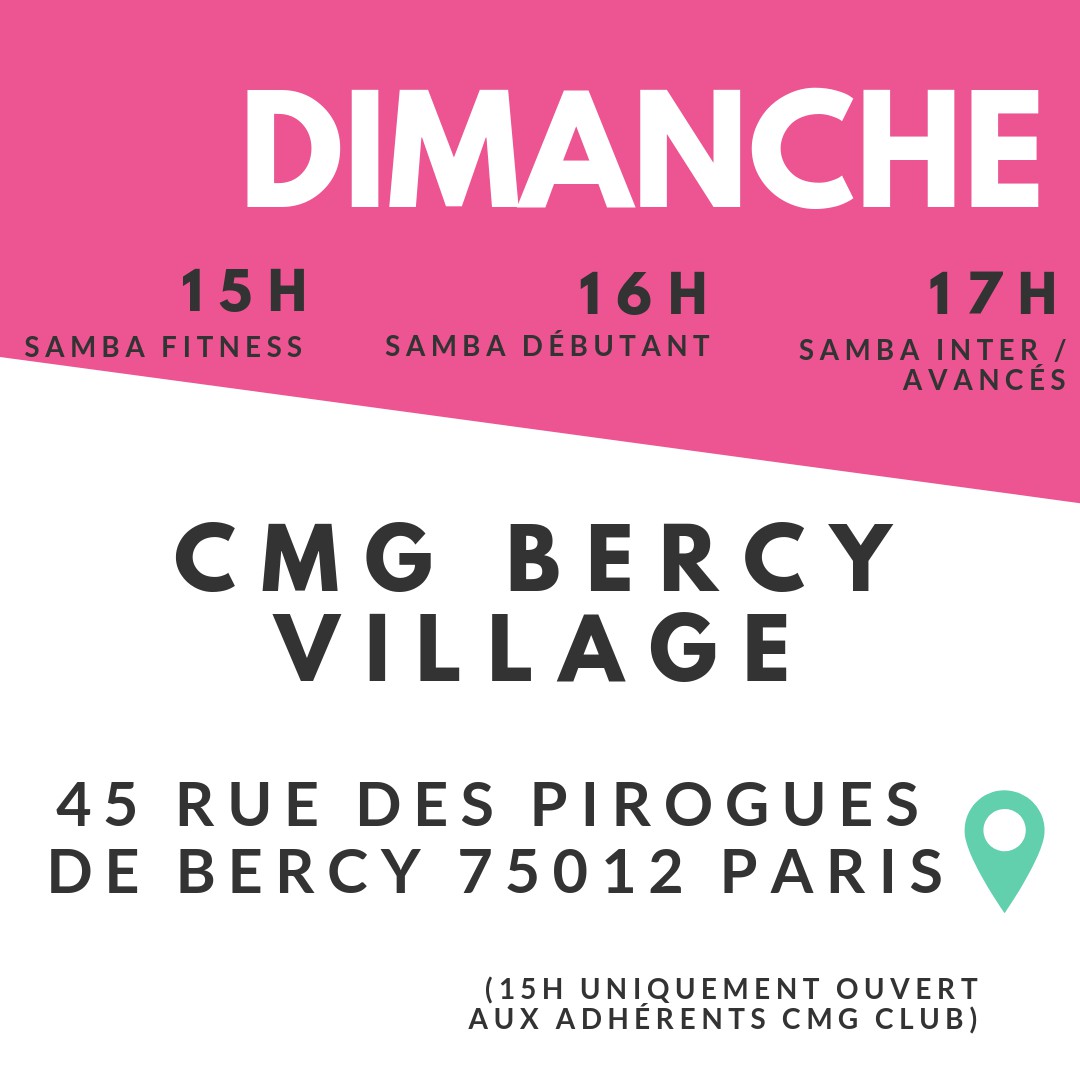 Cours de Samba Intermédiaire / Avancé avec Batucada percussions