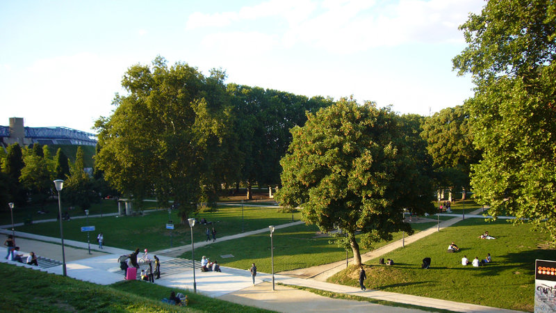Salle de sport du jardin de Bercy